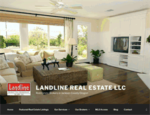 Tablet Screenshot of landlinerealestate.com
